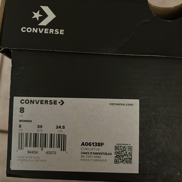 Converse Chuck Taylor, All Stars, baby blue size 8 - Picture 7 of 7